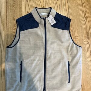 Peter Millar Beige and Navy Vest